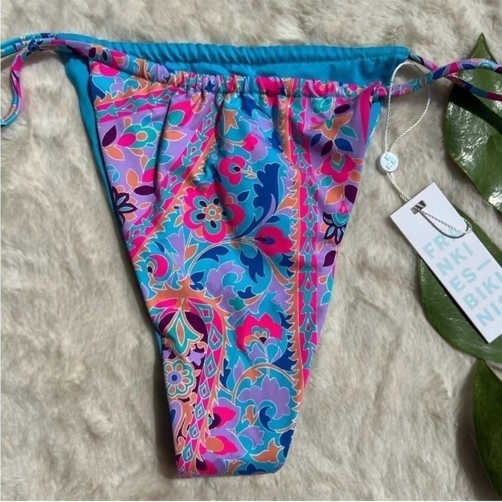 Frankie’s Bikinis Cupid Top and Tia Bottom Set in Scarf